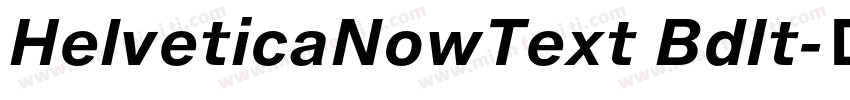 HelveticaNowText BdIt字体转换